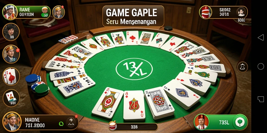 Screenshot gameplay Gaple yang seru di 33L.