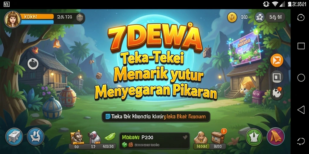 Tangkapan layar gameplay menyenangkan dalam 7DEWA yang menantang.