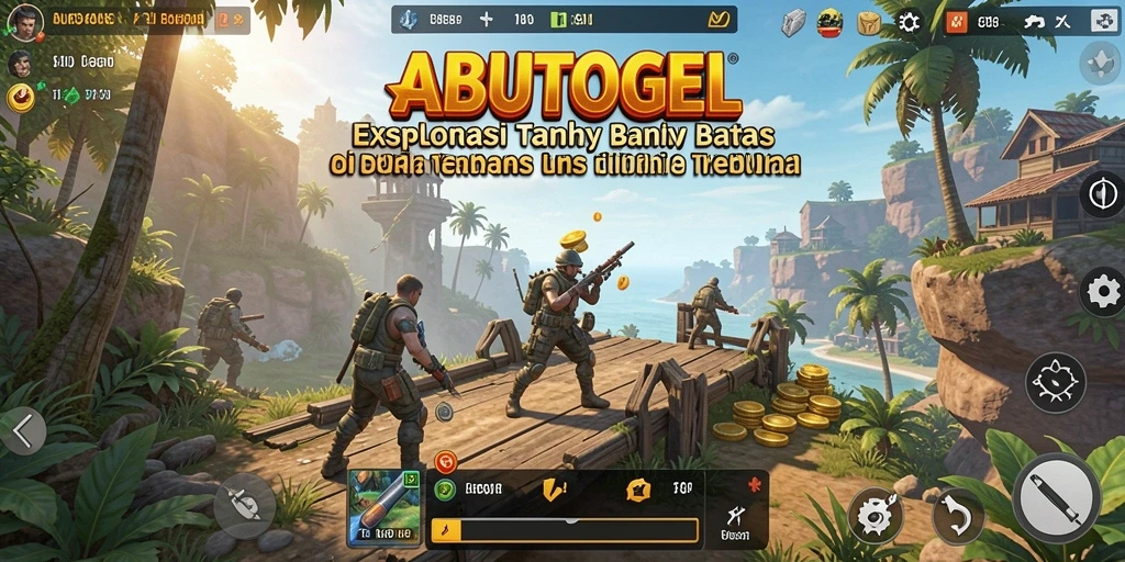 Tangkapan layar menunjukkan gameplay <strong>ABUTOGEL</strong> dalam dunia terbuka yang luas.