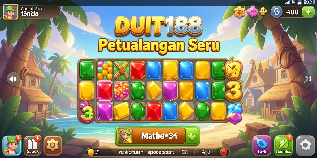 Gameplay seru DUIT188 dengan momen mencocokkan yang mendebarkan.