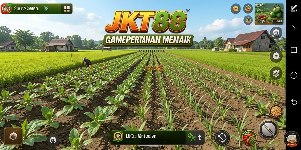 Menampilkan gameplay seru dalam bertani di JKT88.