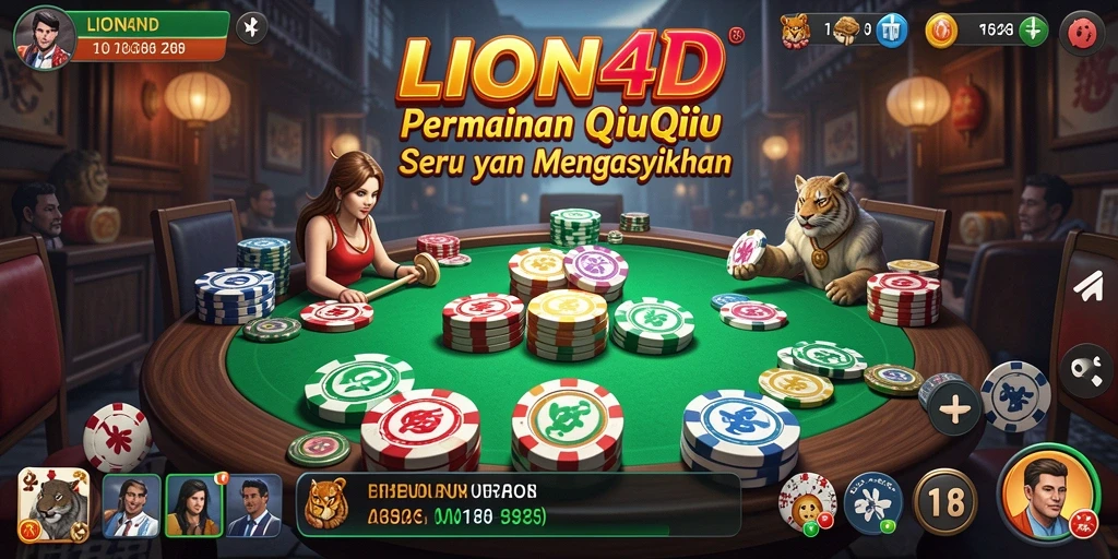 Tangkapan layar utama LION4D menampilkan gameplay QiuQiu yang seru.