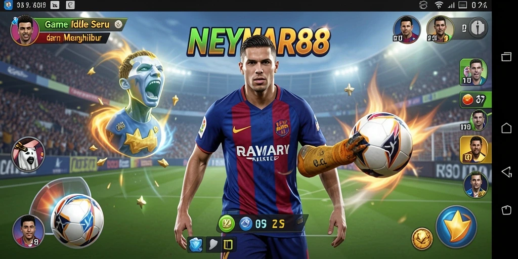 Tampilan gameplay seru dari NEYMAR88 yang penuh tantangan Idle.