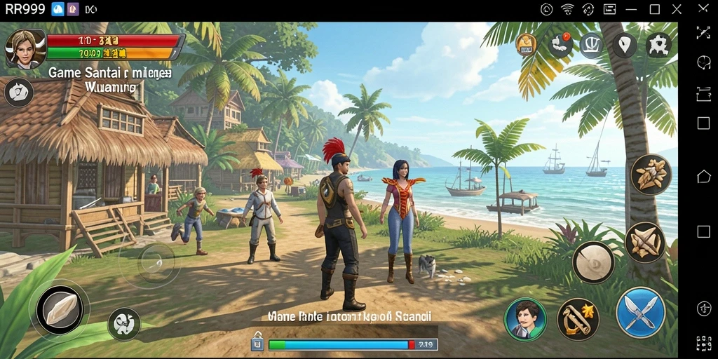 Tampilan gameplay RR999 yang menyenangkan dan penuh warna.