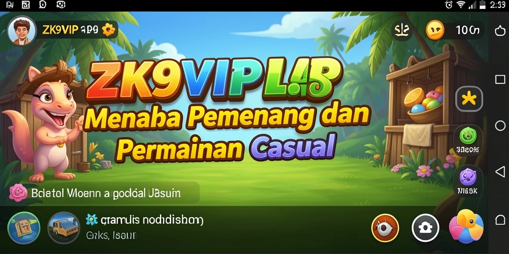 Tangkapan layar menampilkan gameplay seru dari ZK9VIP.