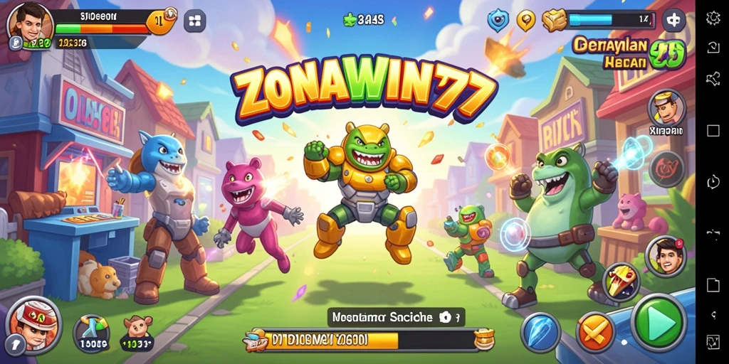 Screenshot gameplay ZONAWIN777 menampilkan aksi seru dalam permainan Arcade.